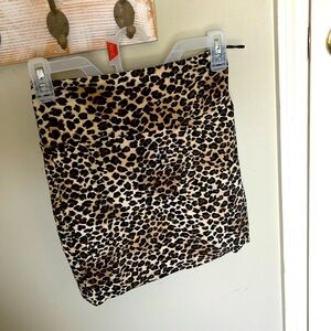 Mini skirt cheetah print
